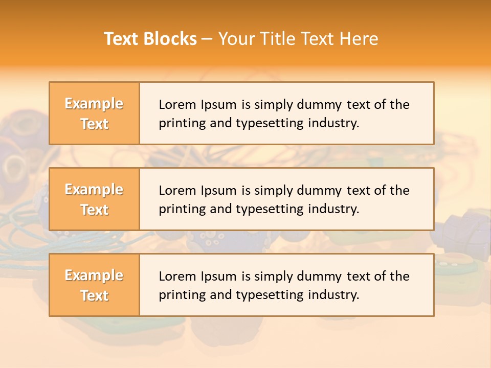 Handmade Art Accessories PowerPoint Template