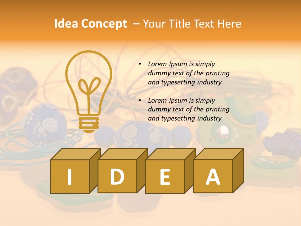 Handmade Art Accessories PowerPoint Template