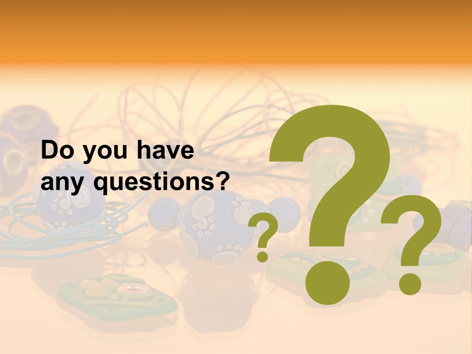 Handmade Art Accessories PowerPoint Template