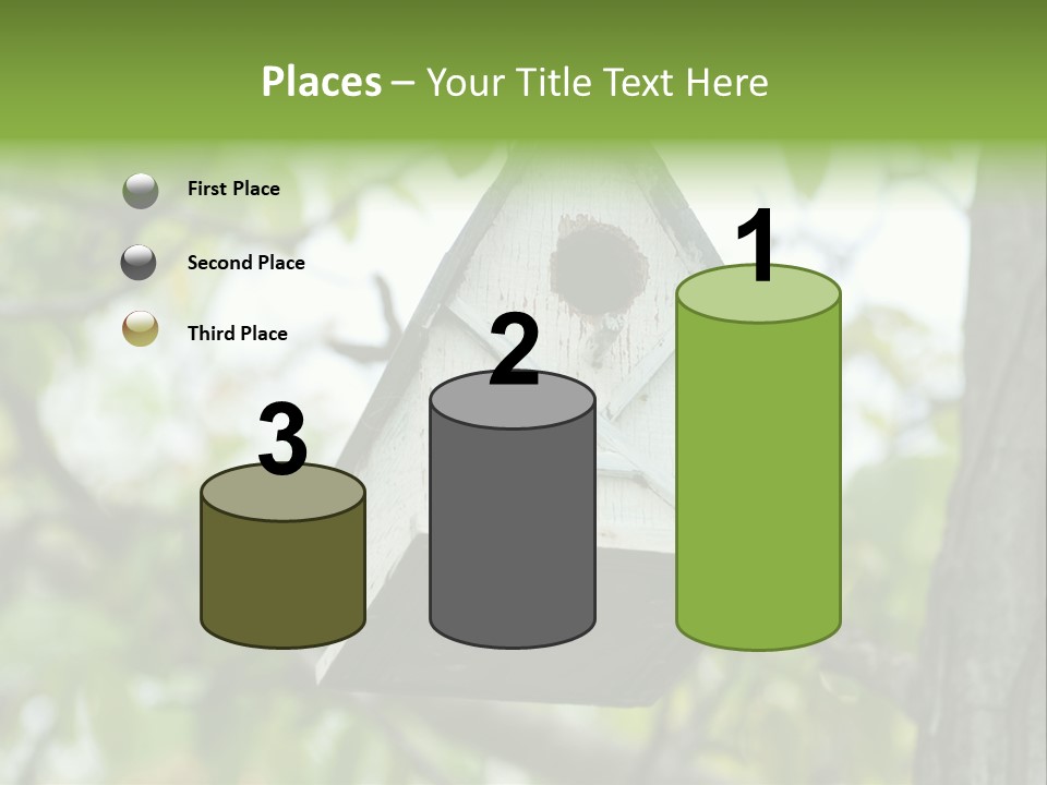 Tree Cute White PowerPoint Template