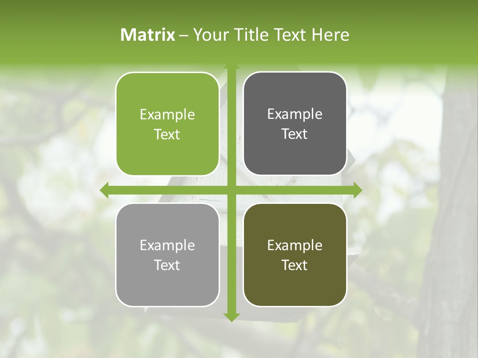 Tree Cute White PowerPoint Template