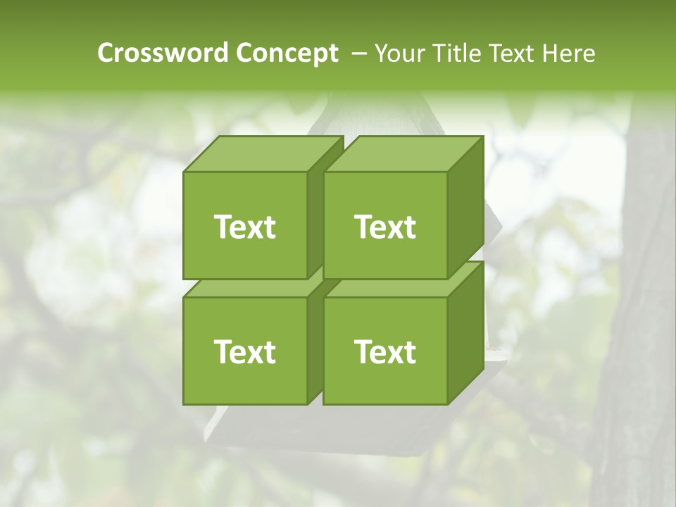 Tree Cute White PowerPoint Template