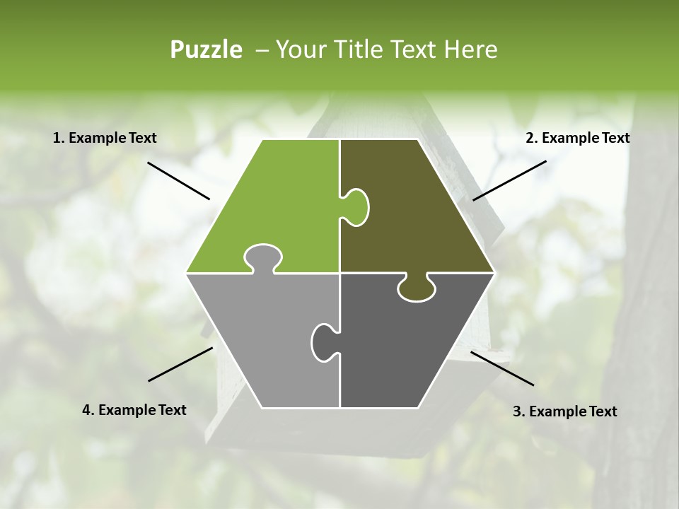 Tree Cute White PowerPoint Template