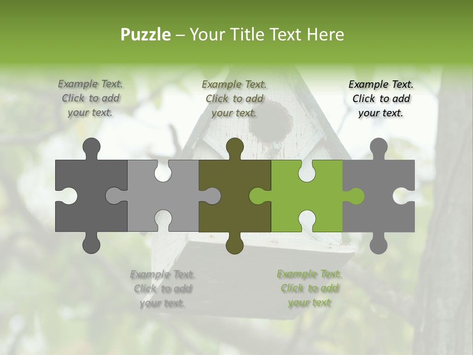 Tree Cute White PowerPoint Template