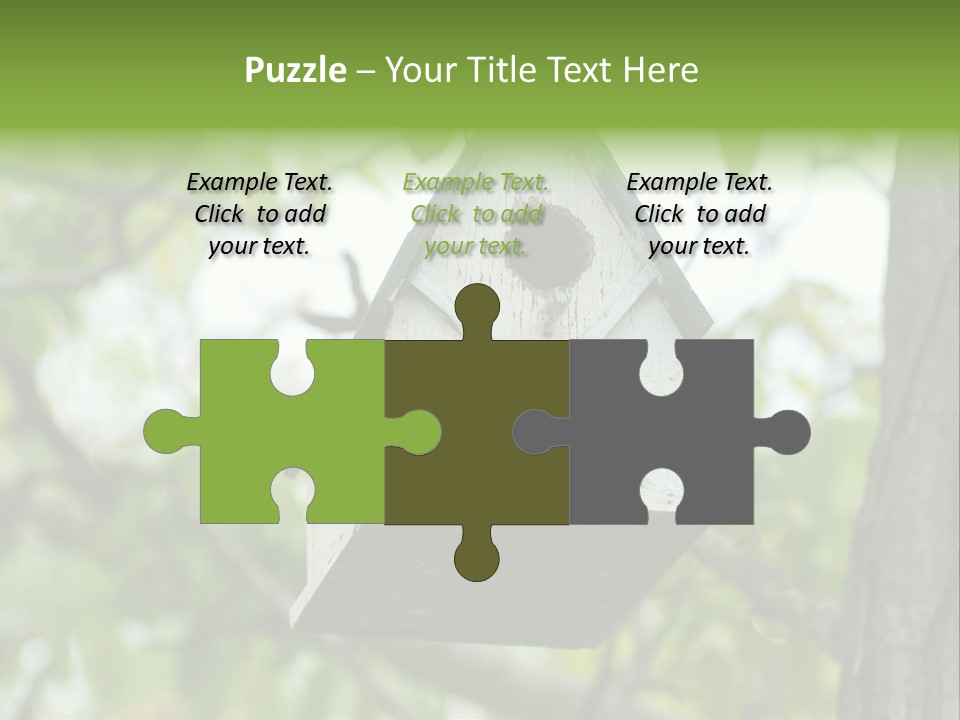 Tree Cute White PowerPoint Template