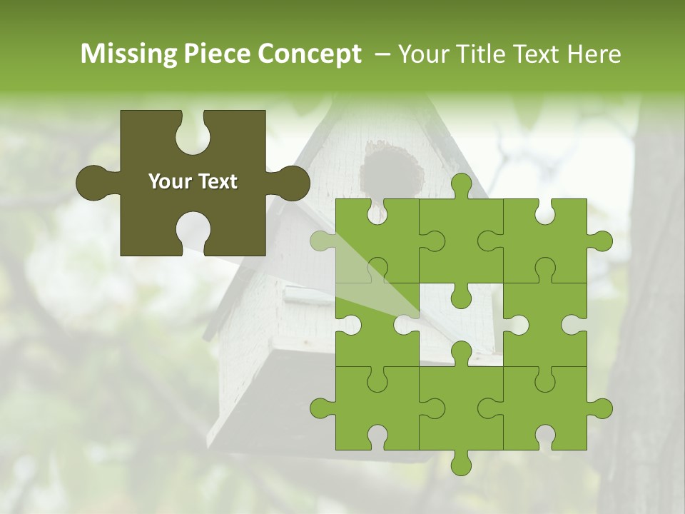 Tree Cute White PowerPoint Template