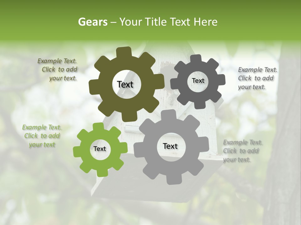 Tree Cute White PowerPoint Template