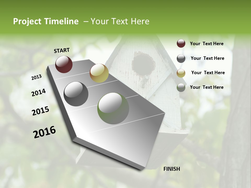 Tree Cute White PowerPoint Template