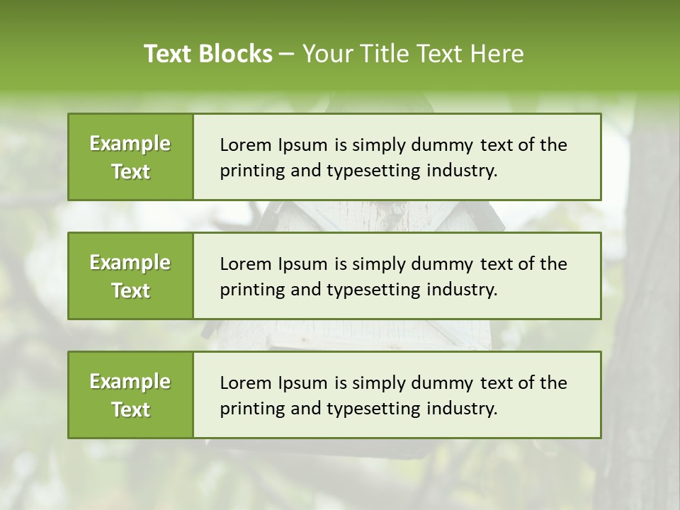 Tree Cute White PowerPoint Template