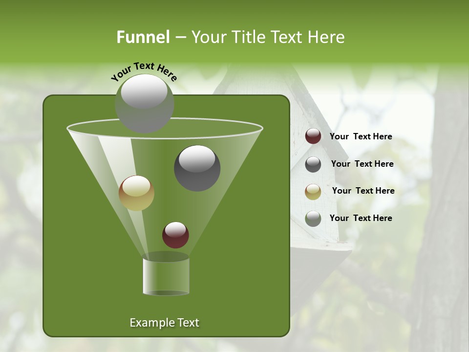 Tree Cute White PowerPoint Template