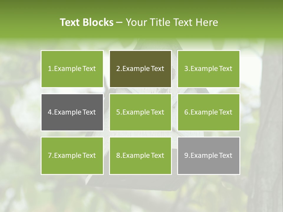 Tree Cute White PowerPoint Template