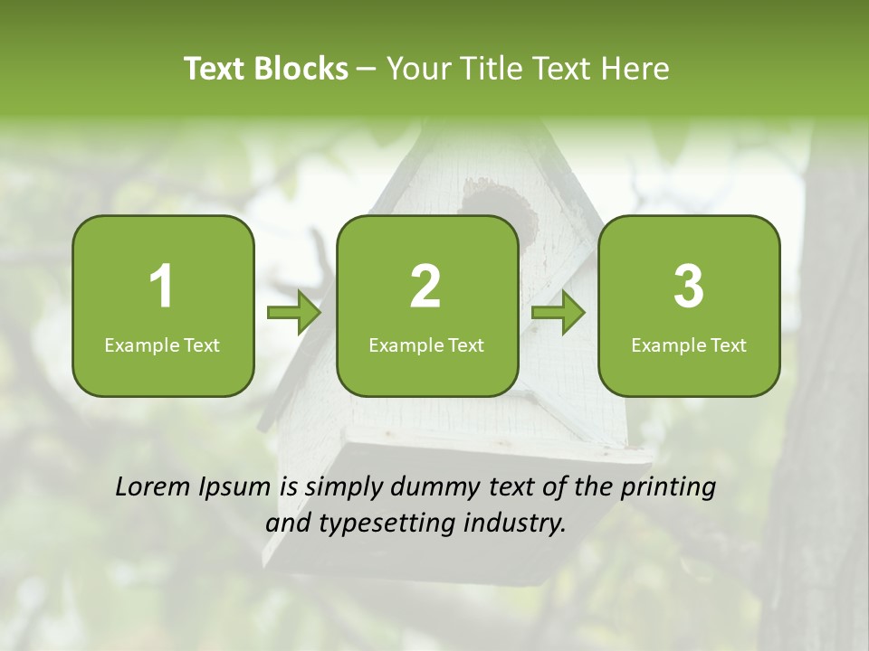 Tree Cute White PowerPoint Template