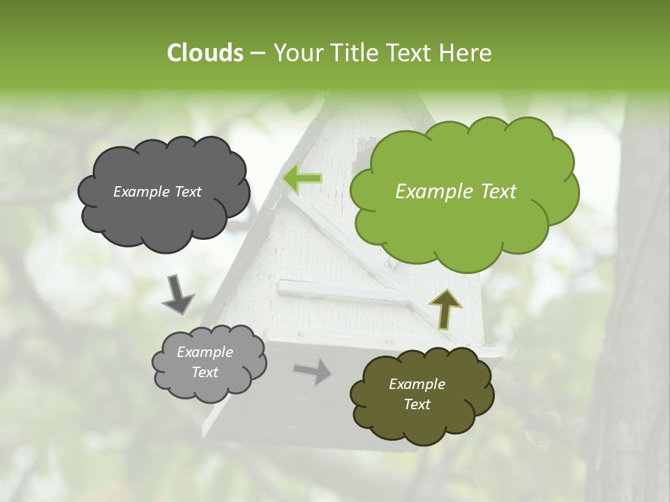 Tree Cute White PowerPoint Template