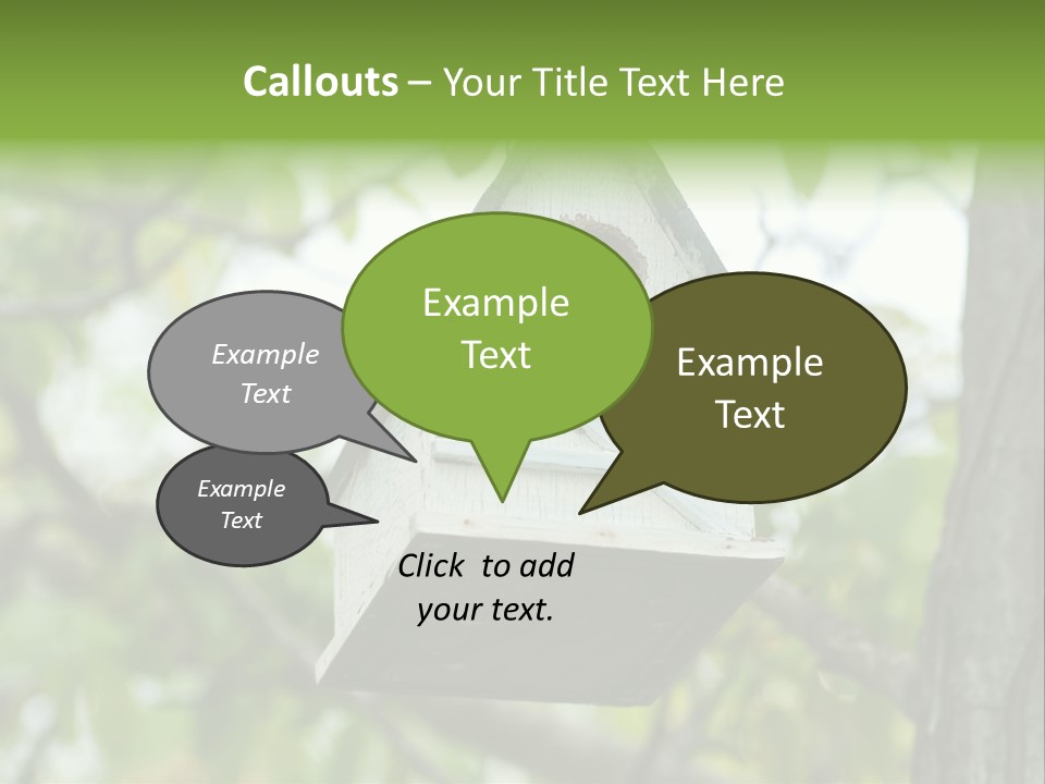 Tree Cute White PowerPoint Template