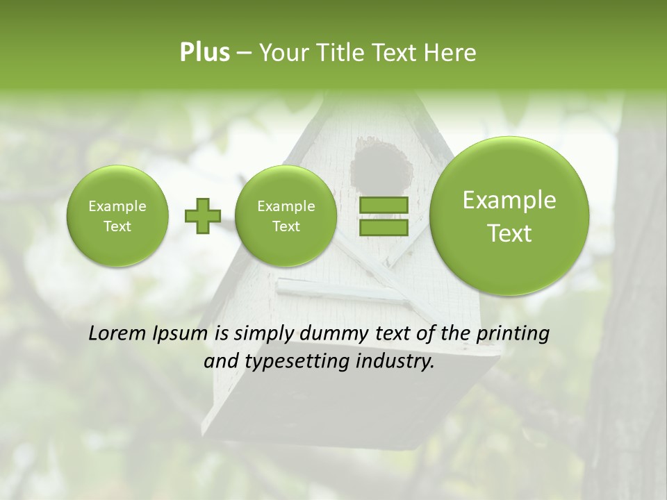 Tree Cute White PowerPoint Template