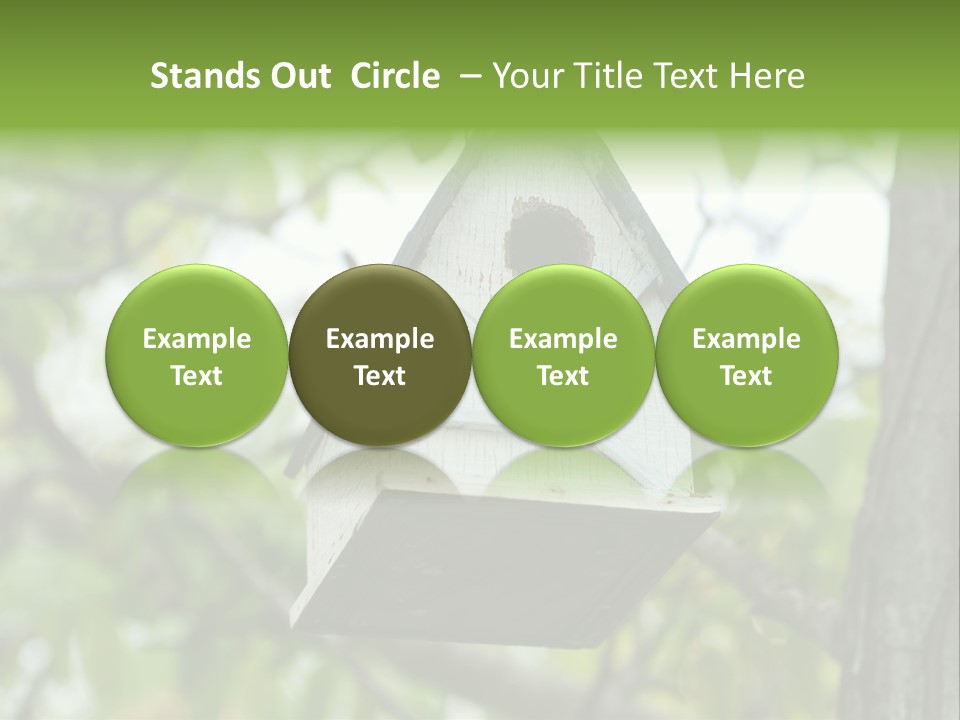 Tree Cute White PowerPoint Template