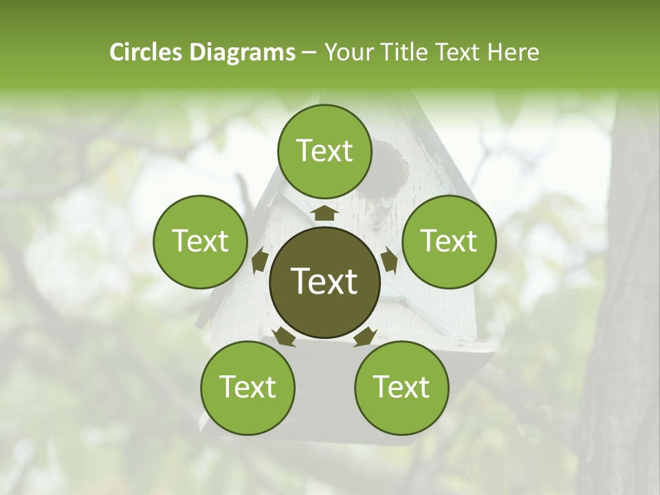 Tree Cute White PowerPoint Template