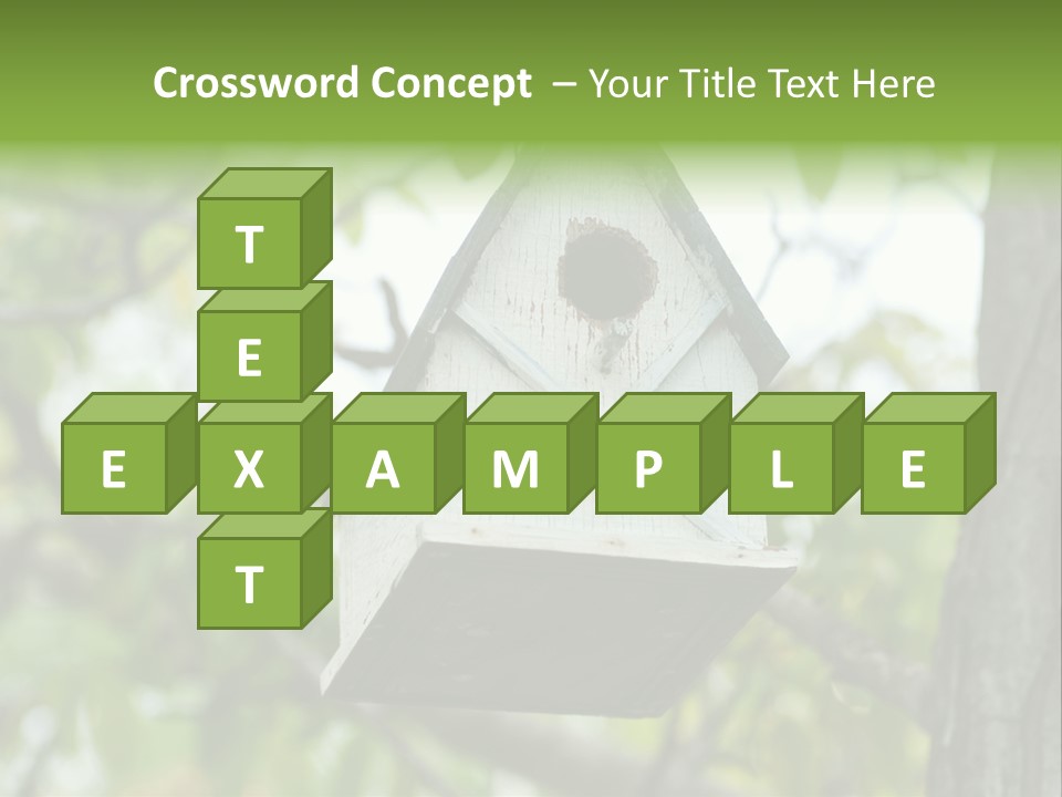 Tree Cute White PowerPoint Template