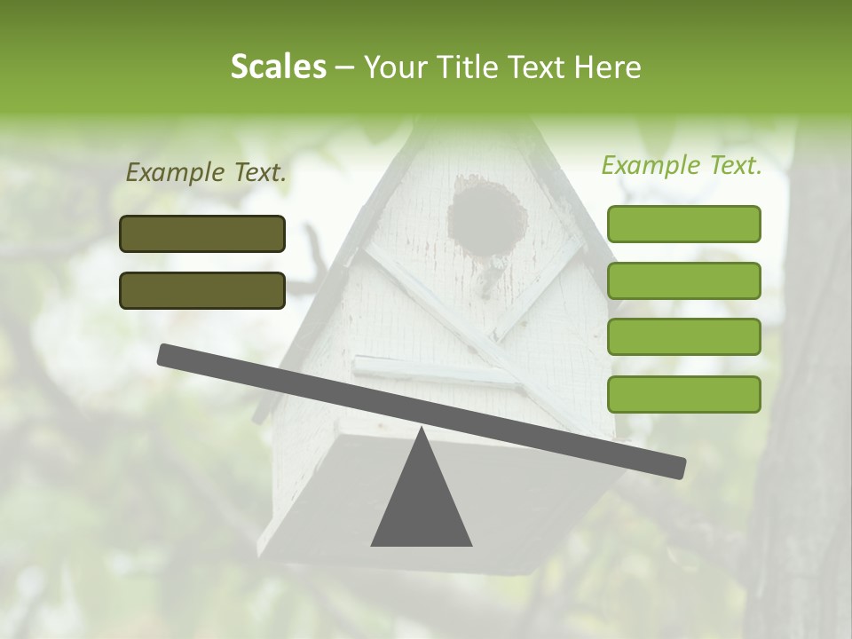 Tree Cute White PowerPoint Template