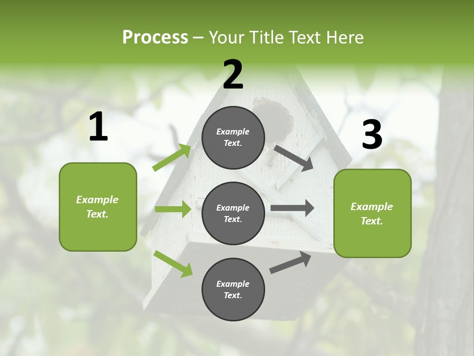 Tree Cute White PowerPoint Template