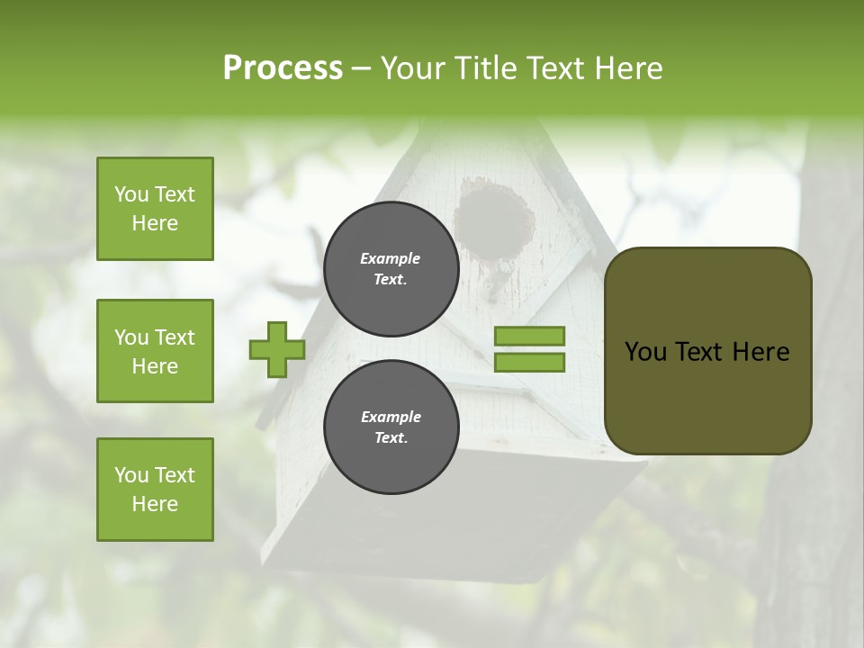 Tree Cute White PowerPoint Template