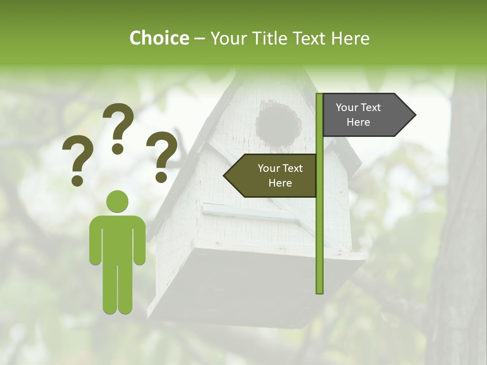 Tree Cute White PowerPoint Template