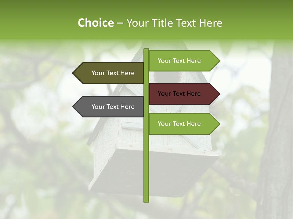 Tree Cute White PowerPoint Template