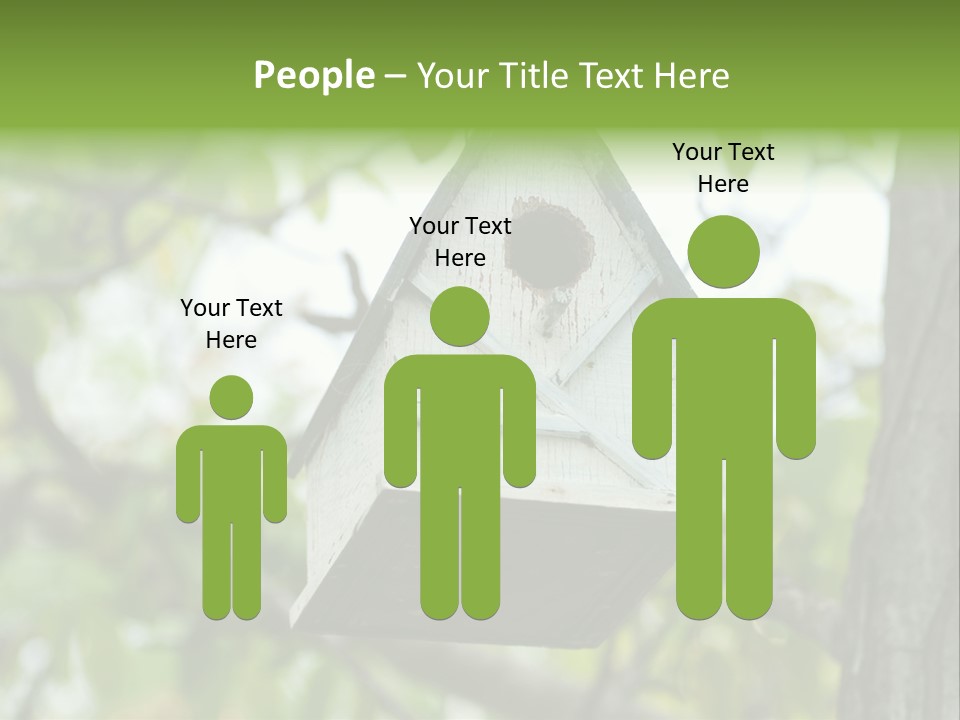 Tree Cute White PowerPoint Template