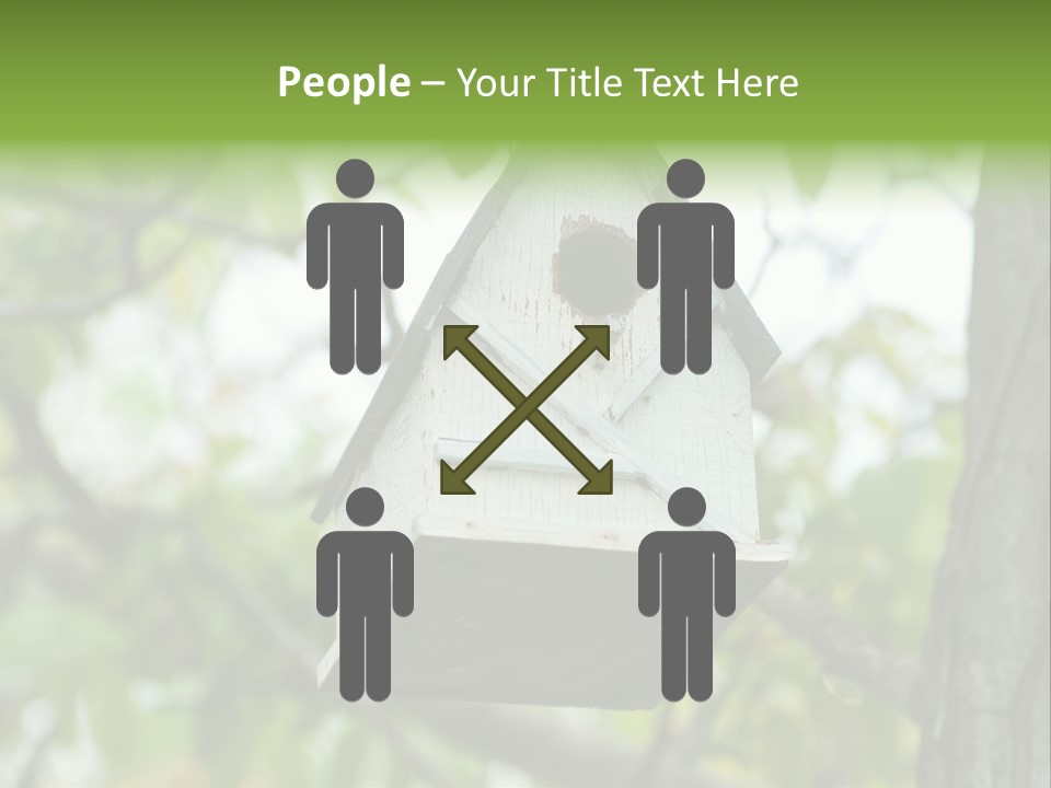 Tree Cute White PowerPoint Template