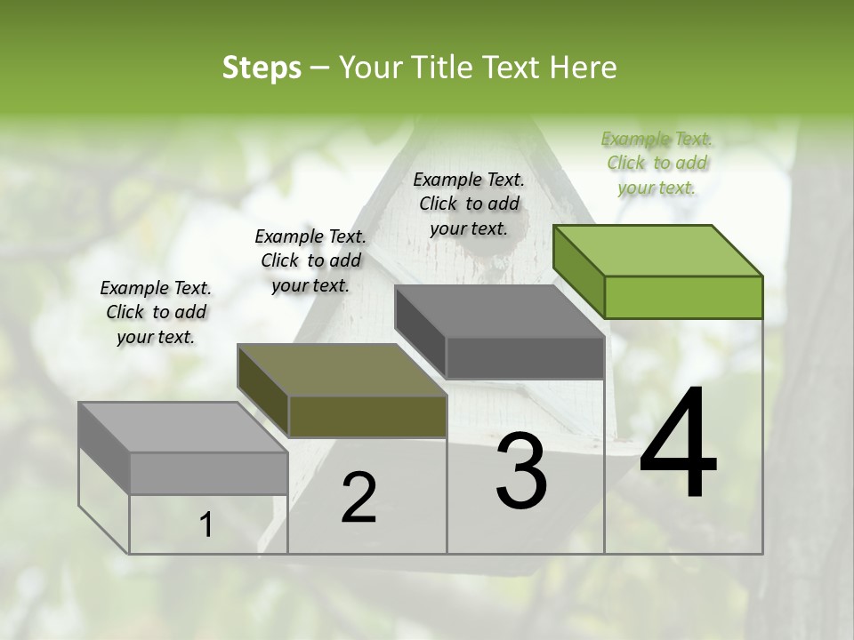 Tree Cute White PowerPoint Template