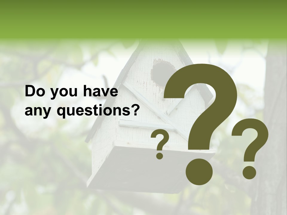 Tree Cute White PowerPoint Template