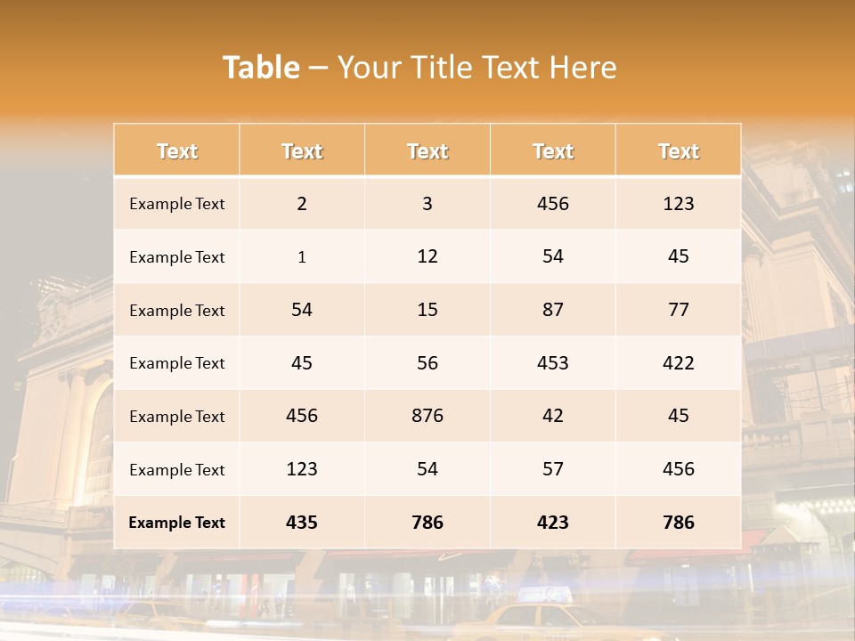 Departure Scene Grand Central Station PowerPoint Template