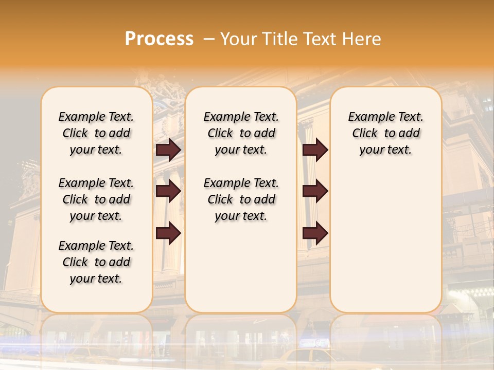 Departure Scene Grand Central Station PowerPoint Template