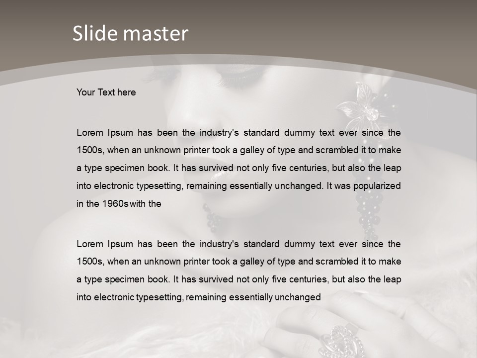 Jewelry Eyes Ring PowerPoint Template