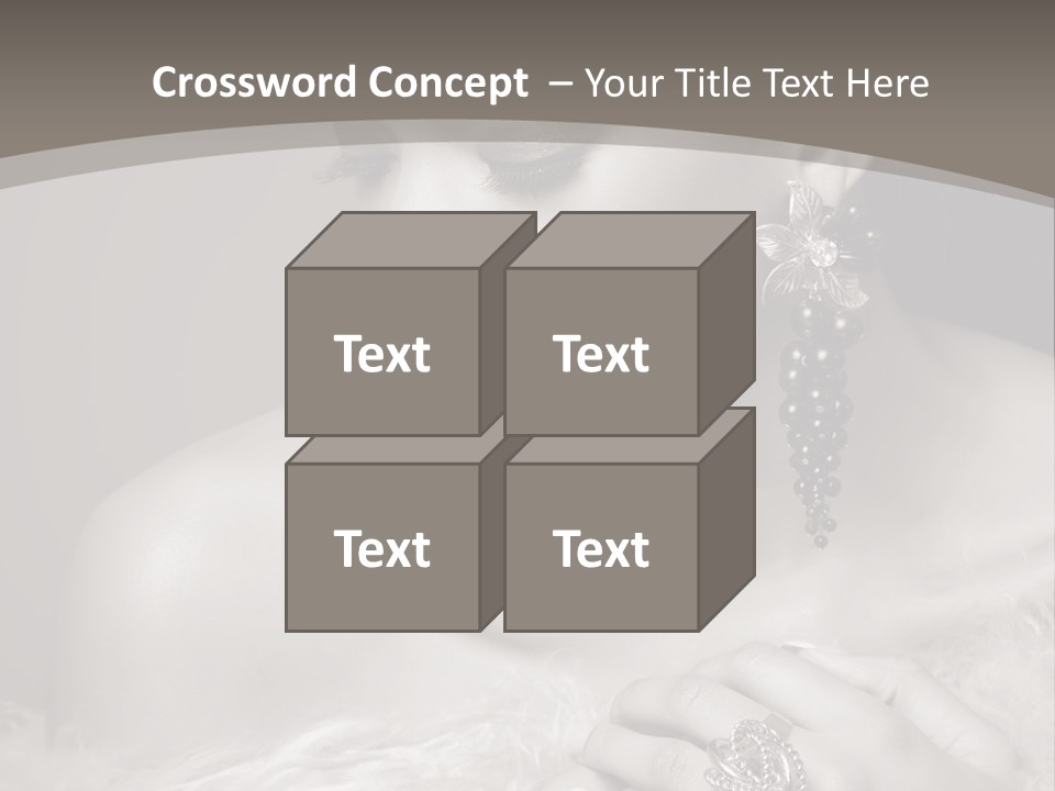 Jewelry Eyes Ring PowerPoint Template