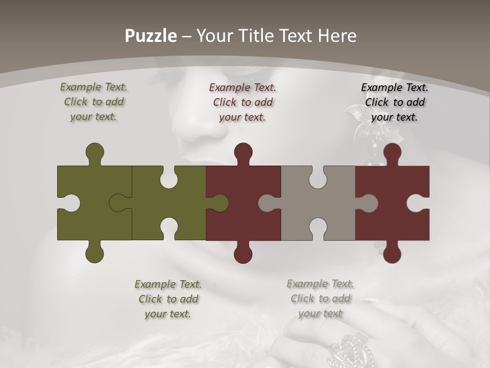 Jewelry Eyes Ring PowerPoint Template