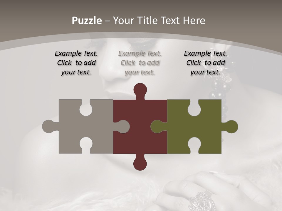 Jewelry Eyes Ring PowerPoint Template