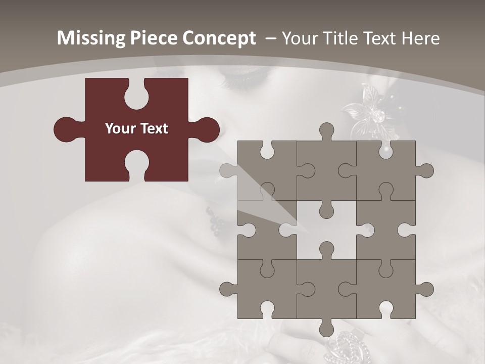 Jewelry Eyes Ring PowerPoint Template