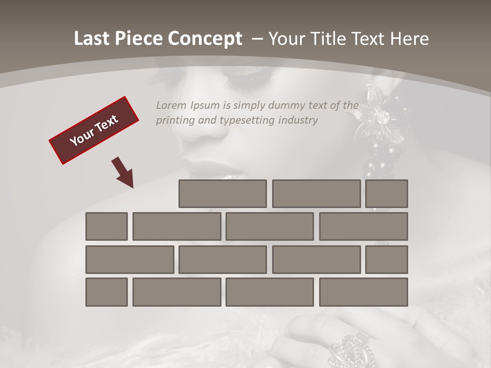 Jewelry Eyes Ring PowerPoint Template