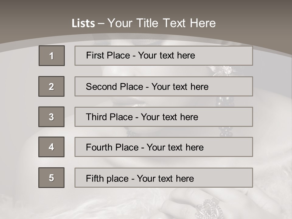 Jewelry Eyes Ring PowerPoint Template