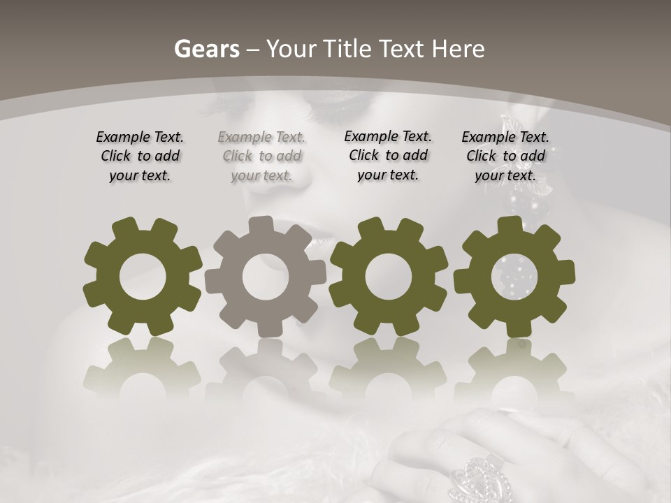 Jewelry Eyes Ring PowerPoint Template