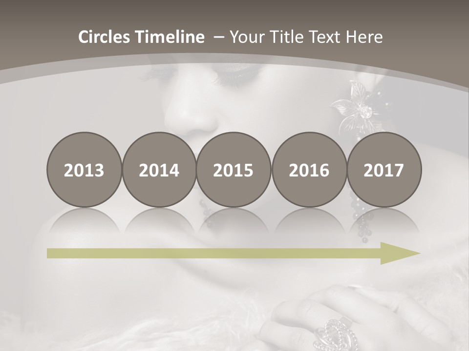 Jewelry Eyes Ring PowerPoint Template