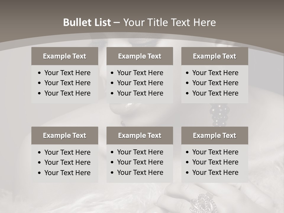 Jewelry Eyes Ring PowerPoint Template