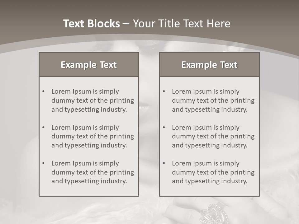 Jewelry Eyes Ring PowerPoint Template