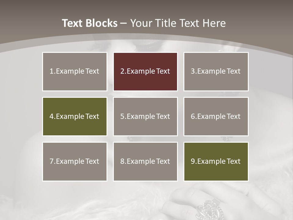 Jewelry Eyes Ring PowerPoint Template