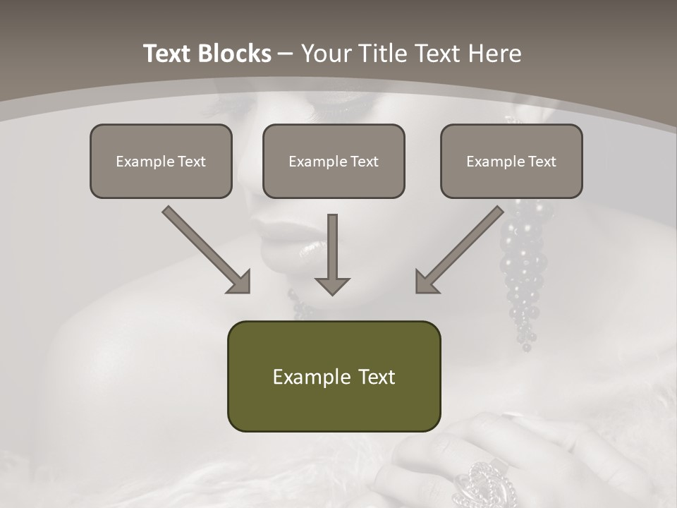 Jewelry Eyes Ring PowerPoint Template