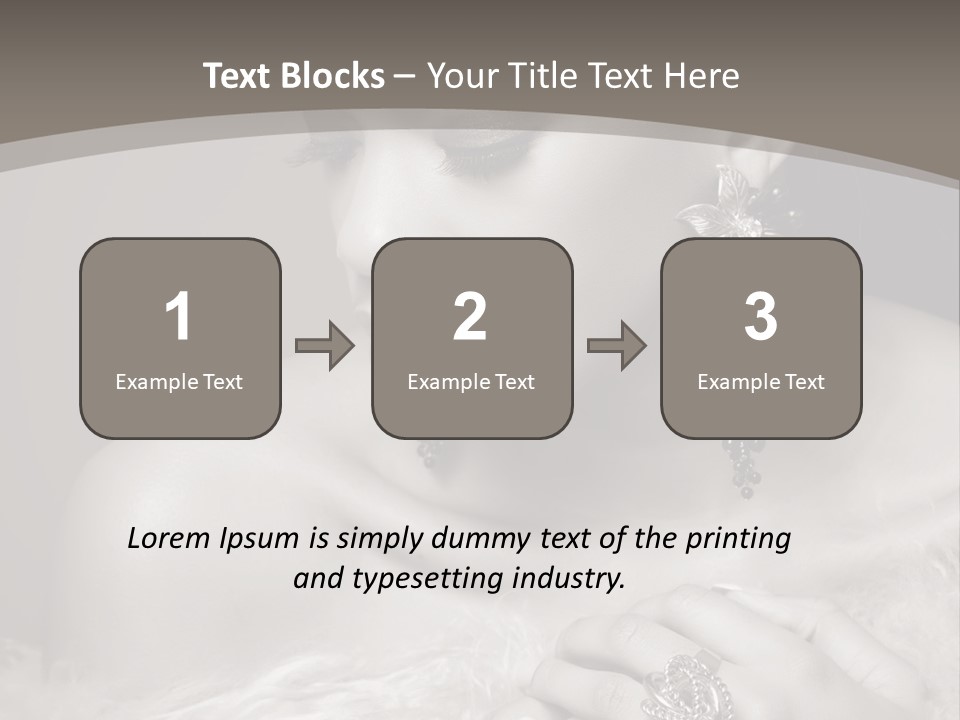 Jewelry Eyes Ring PowerPoint Template