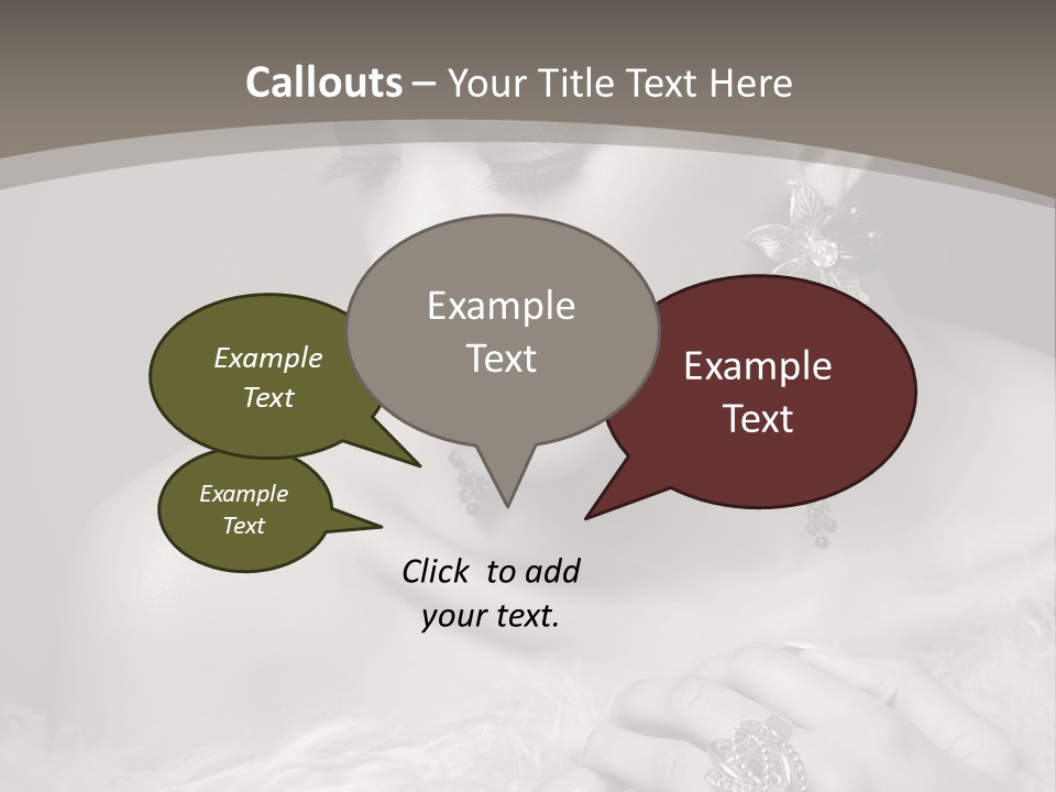 Jewelry Eyes Ring PowerPoint Template