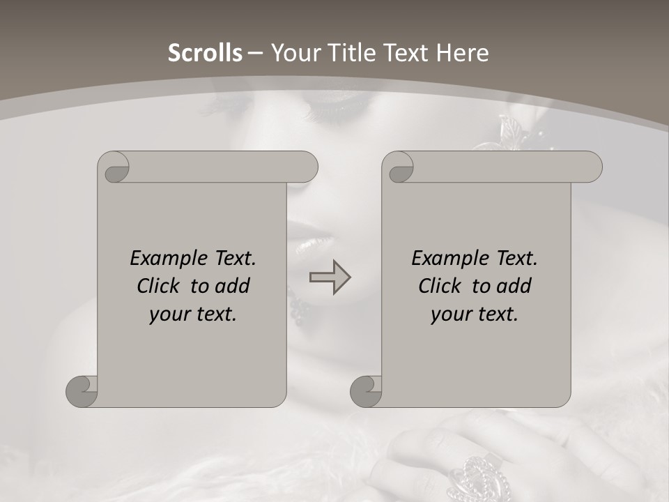 Jewelry Eyes Ring PowerPoint Template