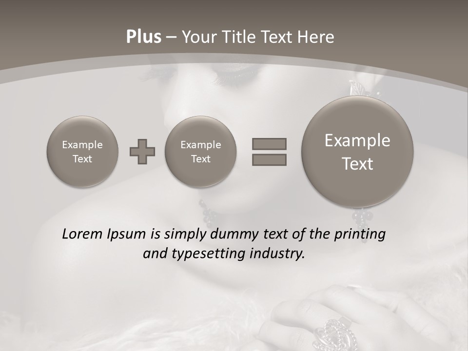 Jewelry Eyes Ring PowerPoint Template